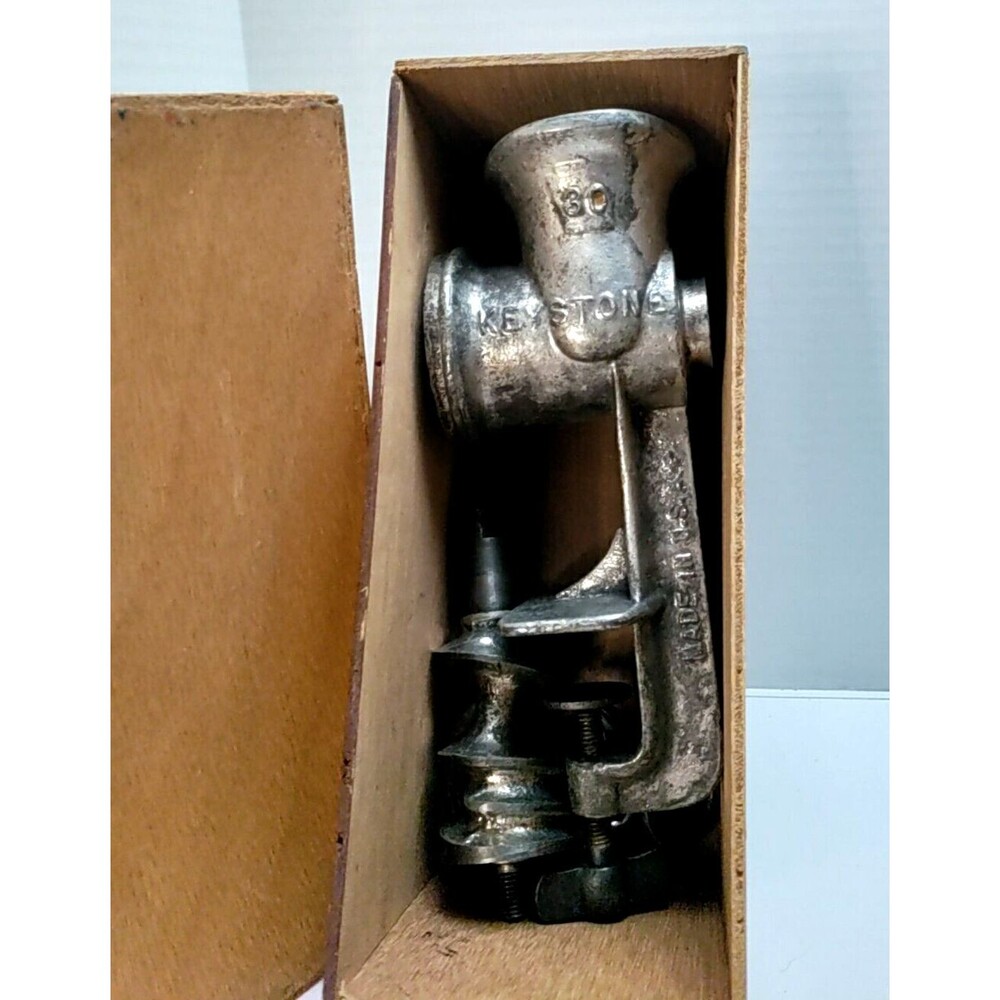 Keystone #30 Grinder In Wooden Box